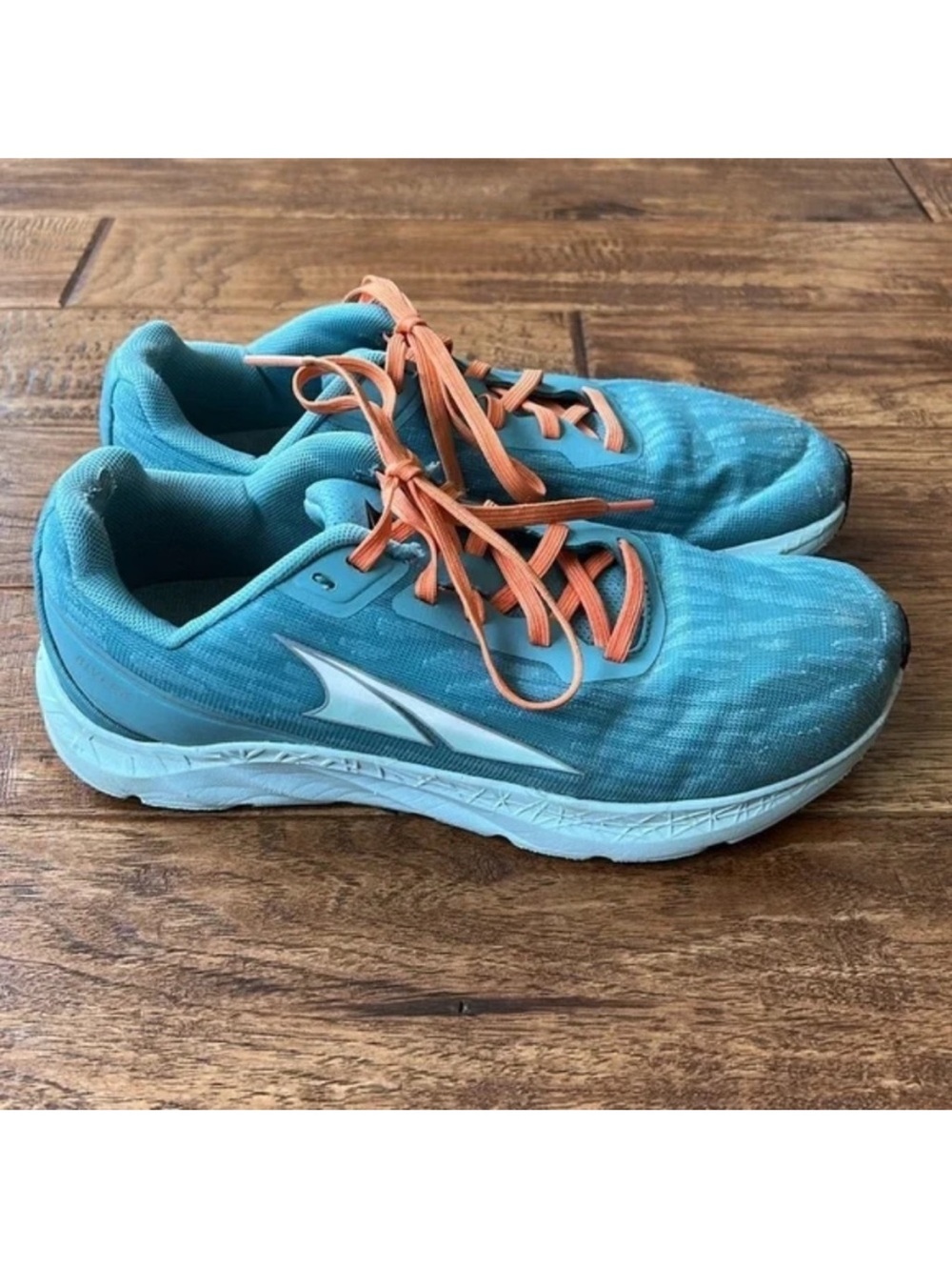 Altra Rivera Running Shoes Foot Shape Zero Drop Light Blue Womens Size 6.5